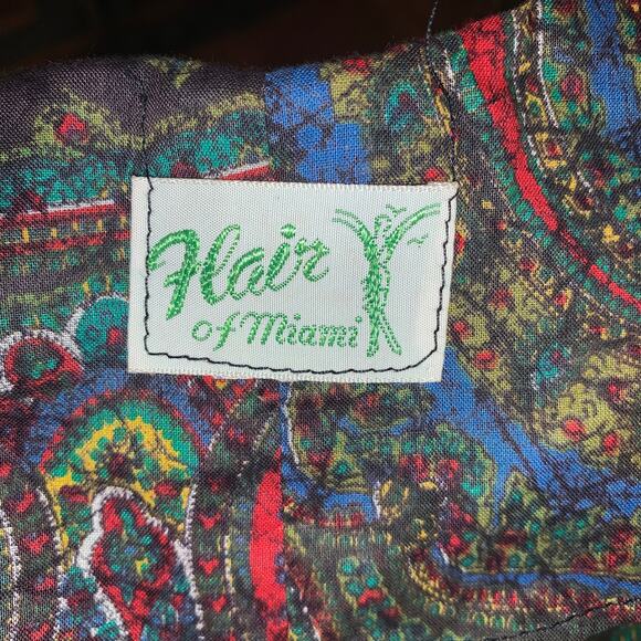 VINTAGE 50’s/60’s PAISLEY COTTON DRESS - Picture 5 of 8